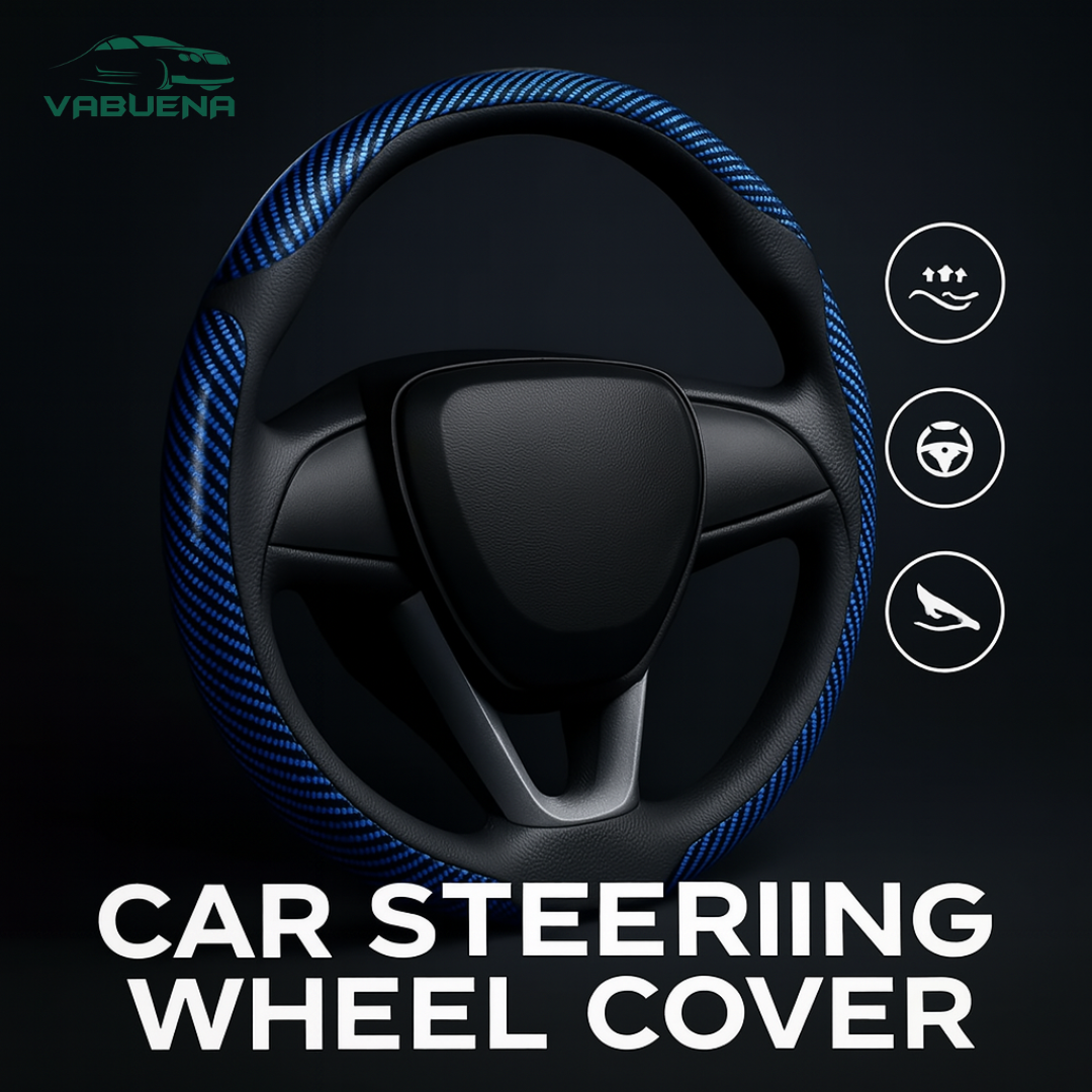 Samoz Shield - Universal Fit Anti-Slip Carbon Fiber Silicone Steering ...