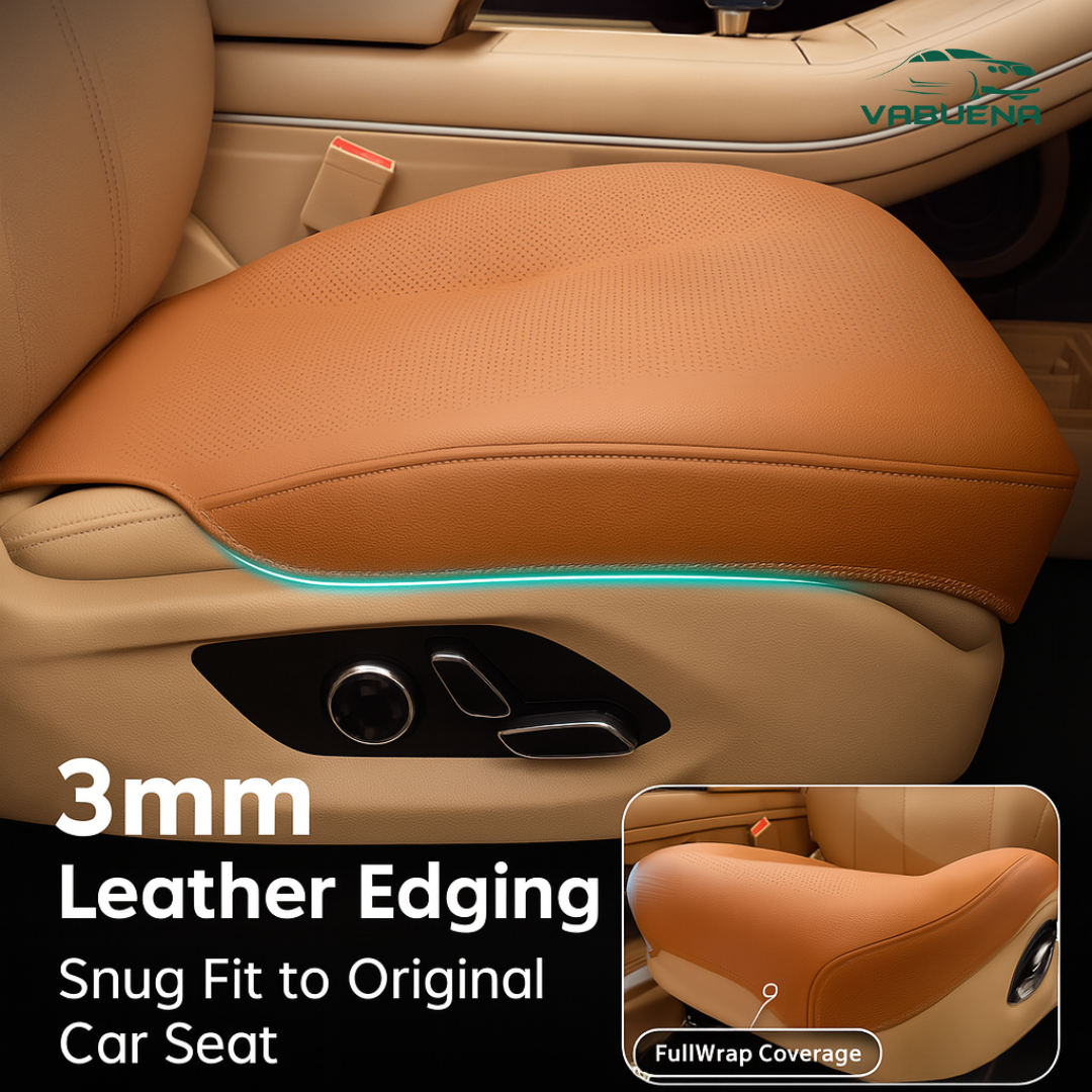 AirLux Seat Cover - Universal All-Season Ventilated Leather – Breathable Comfort Seat Cover